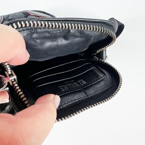 MZ Wallace Micro Crosby Crossbody Shoulder Quilted Nylon Solid Black Bag Purse - Picture 4 of 7